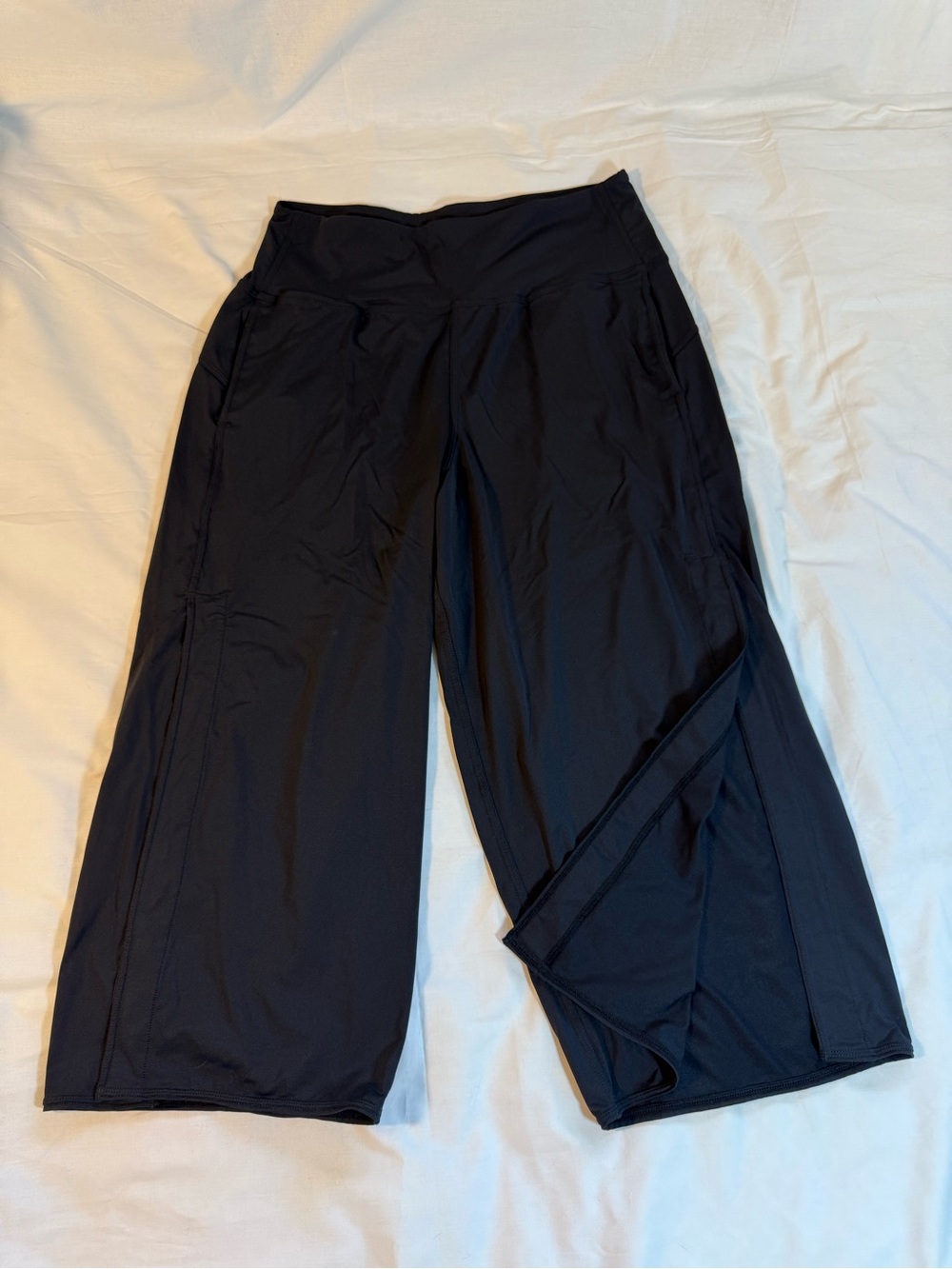Women’s Black Wide-Leg Active Pants XL